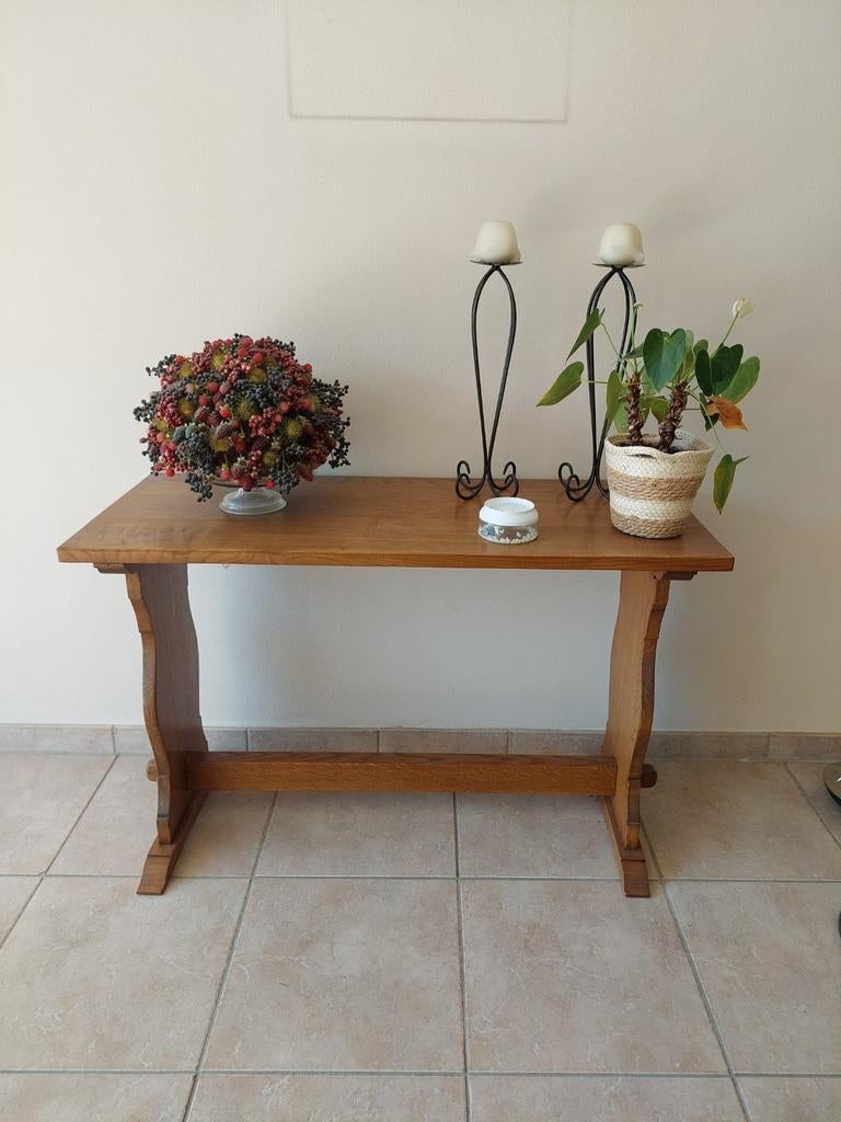 Massief houten sidetable / wandtafel - 109x46x70 cm, Ophalen