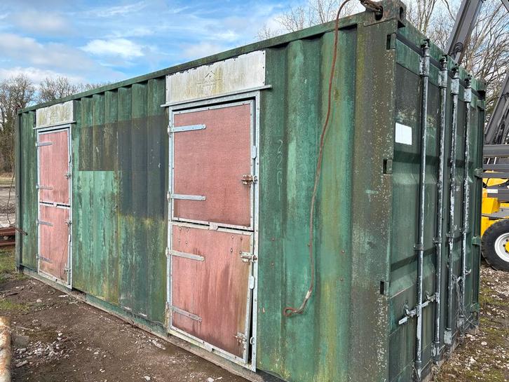 20ft Paarden Verblijf Container - Gebruikt, Wind& Waterdicht, Doe-het-zelf en Verbouw, Containers, Ophalen