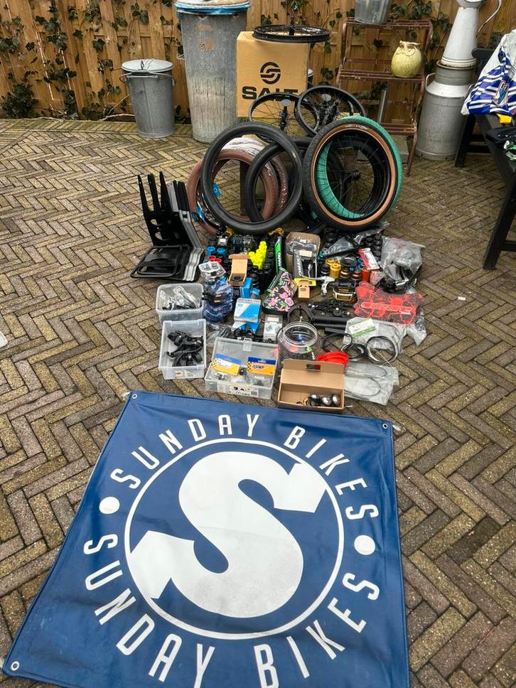 BEËINDIGEN HOBBY NIEUWE,GEBRUIKTE BMXONDERDELEN zie omschr, Fietsen en Brommers, Fietsen | Crossfietsen en BMX, Zo goed als nieuw