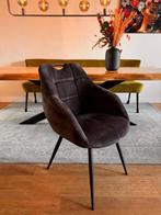 4 MX Sofa Promise eetkamerstoelen antraciet, Huis en Inrichting, Ophalen of Verzenden, Zo goed als nieuw, Vijf, Zes of meer stoelen