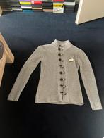 Stijlvol gebreid vest met knoopsluiting - Maat l, Ophalen of Verzenden, Zo goed als nieuw, Maat 42/44 (L), Grijs