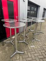 Metalen bar cafe statafels, Ophalen, Gebruikt