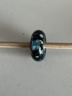 Trollbeads zwarte bloemmozaik, Ophalen of Verzenden, Zo goed als nieuw, Zilver, Trollbeads