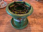 Vintage Groen Emaille Petroleumstel - Beccon Doetinchem, Ophalen of Verzenden