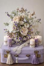 Kunstbloemen boeket met gipsbloemen en hortensia, Ophalen of Verzenden, Nieuw