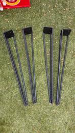 4 x hairpin tafelpoot/meubelpoot 74cm hoog, Ophalen, Zo goed als nieuw, Rond, 50 tot 100 cm