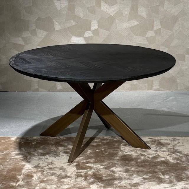 Richmond Interiors Tafel Blackbone **Showroom leeg verkoop**, Ophalen, Rond, Nieuw, Hotel chique