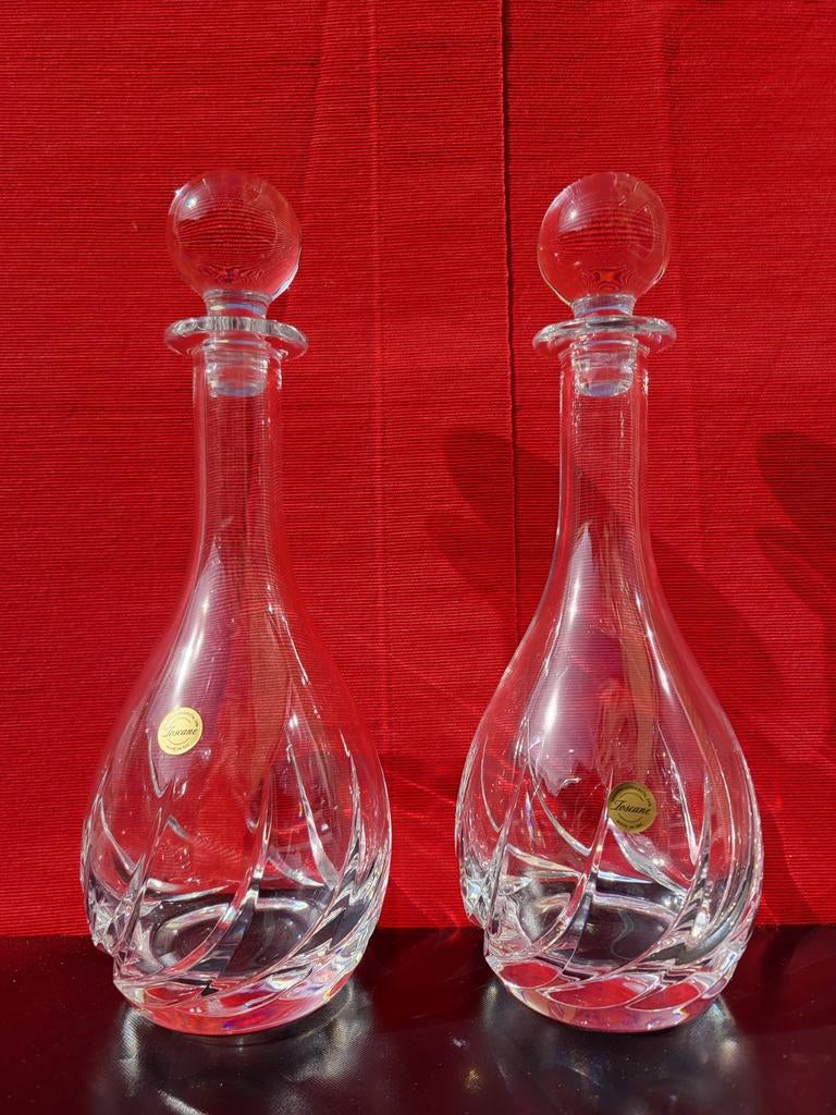 2x karaf Toscane kristal 20 euro per stuk, Ophalen