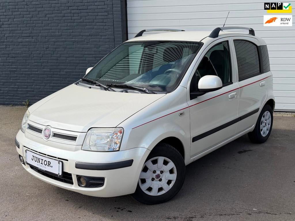 Fiat Panda 1.2 Sempre AIRCO/RIEMVERVANGEN/LEDERSTUUR/5DEURS, Euro 5, Stof, Gebruikt, Origineel Nederlands