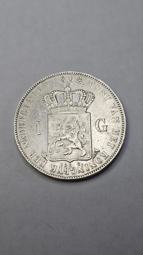 1 gulden 1892, Ophalen of Verzenden, Koningin Wilhelmina, 1 gulden
