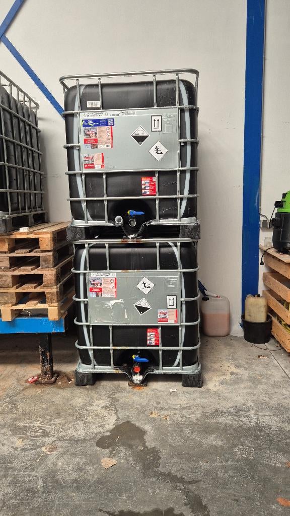 IBC 1000 liter inhoud, Tuin en Terras, Regentonnen, Ophalen, Kunststof, Met kraantje, 150 liter of meer