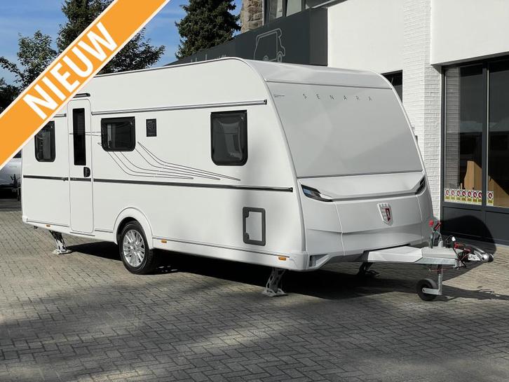 Tabbert Senara 490 TD , LENTE ACTIE!!, Caravans en Kamperen, Caravans, tot en met 4, 1250 - 1500 kg, Rondzit, Tabbert, Frans bed