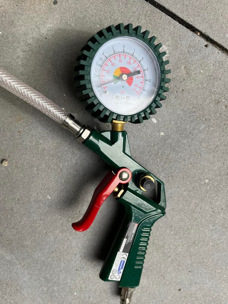 Bandenspanningsmeter met slang, Ophalen of Verzenden, Zo goed als nieuw