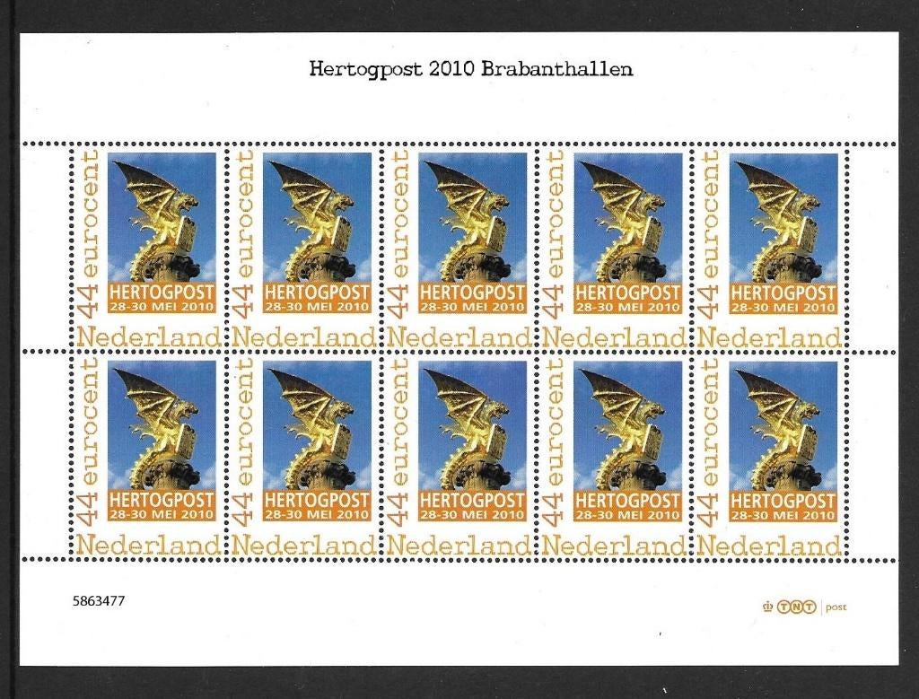 Vel persoonlijke zegels, hertogpost brabanthallen, postfris, Postzegels en Munten, Postzegels | Nederland, Ophalen of Verzenden