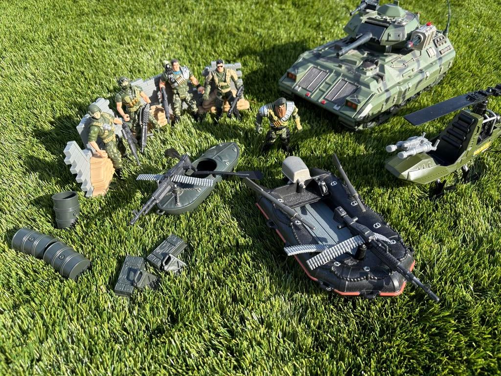 Chap Mei Militaire Speelset met Figuren en Accessoires, Ophalen of Verzenden, Gebruikt