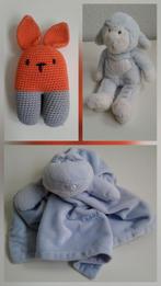 Baby Knuffeltjes. Aapje, Konijntje en knuffeldoek., Ophalen of Verzenden, Zo goed als nieuw, Overige typen