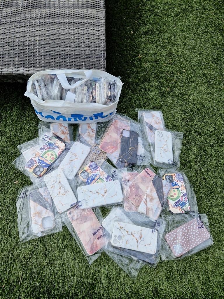 Partij handel telefoonhoesjes - Iphone/Huawei - ca. 60 stuks, Telecommunicatie, Mobiele telefoons | Hoesjes en Frontjes | Apple iPhone