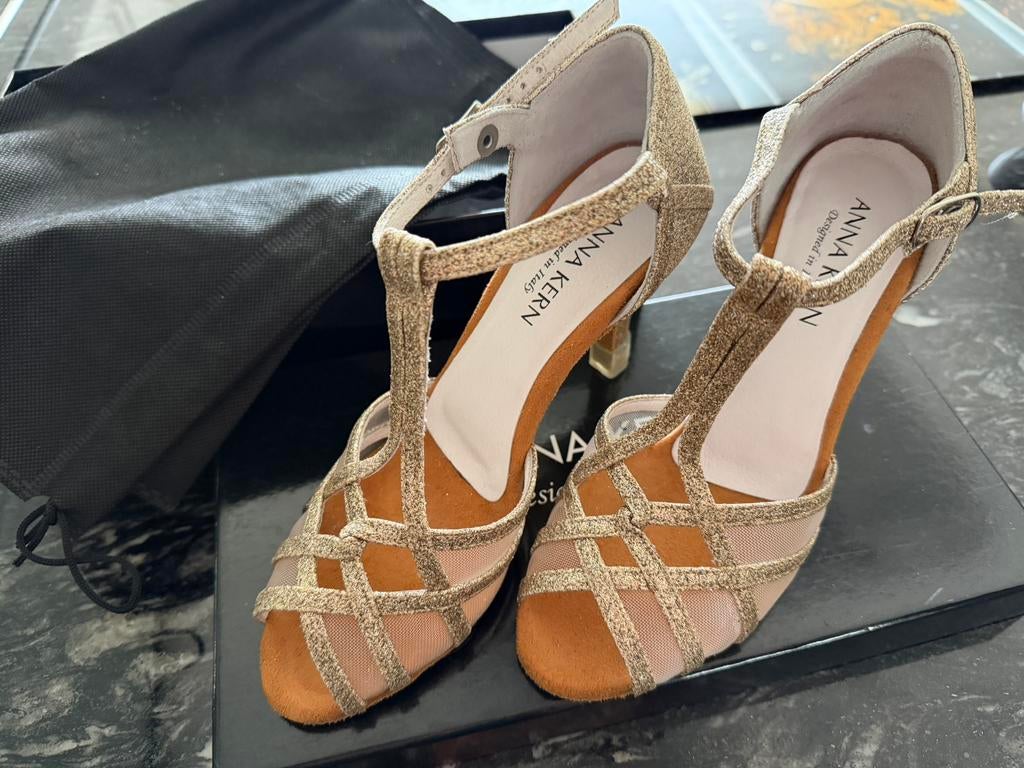 Anna Kern Elodie Dansschoenen - Sparkle Gold, Ophalen of Verzenden, Nieuw, Schoenen