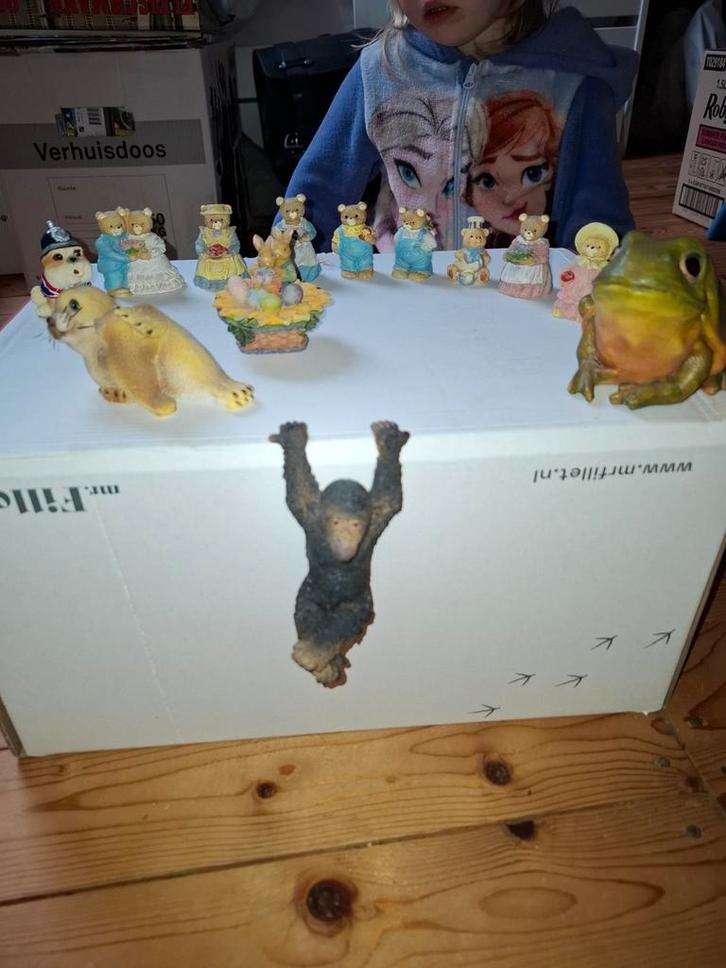 Beeldjes: aap, zeehond, kikker en beertjes, Verzamelen, Beelden en Beeldjes, Ophalen of Verzenden