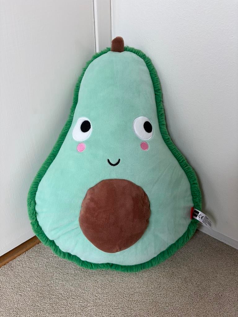 Knuffel avocado, Kinderen en Baby's, Speelgoed | Knuffels en Pluche, Ophalen of Verzenden, Zo goed als nieuw, Overige typen