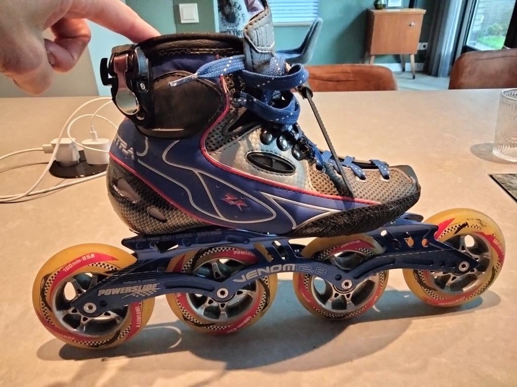 Zandstra Powerslide Venom 12.8 Inline Skates - Maat 38, Ophalen, Gebruikt, Heren, Inline skates 4 wielen