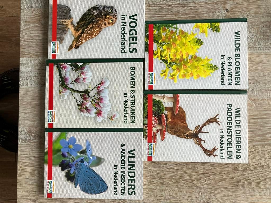 Postcodeloterij boekjes 5st, Boeken, Natuur, Ophalen of Verzenden, Nieuw, Natuur algemeen