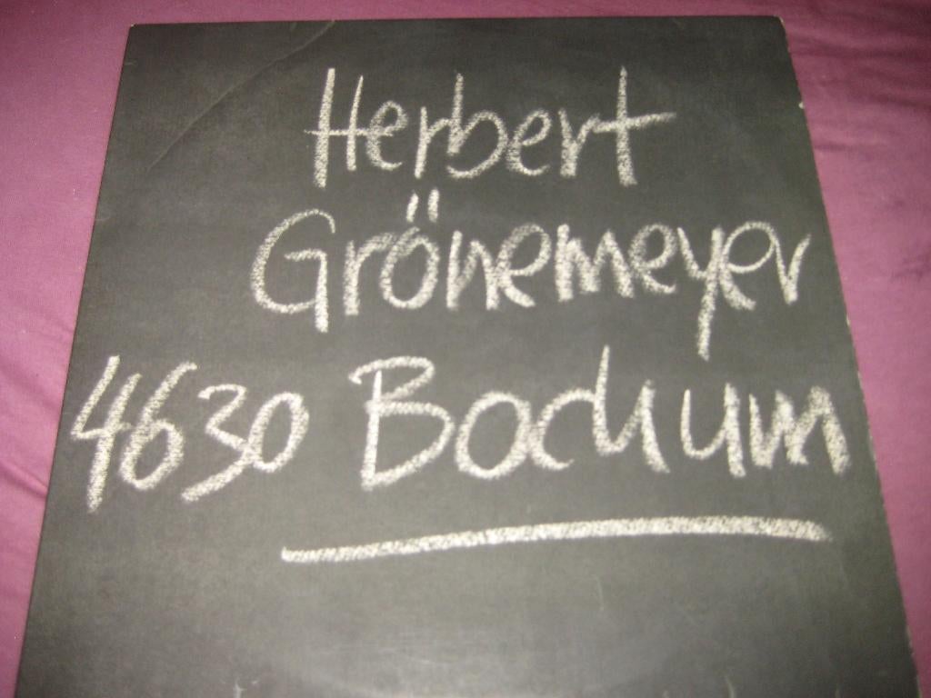 LP, Herbert Grönemeyer: 4630 Bochum, Ophalen of Verzenden, Zo goed als nieuw, 12 inch