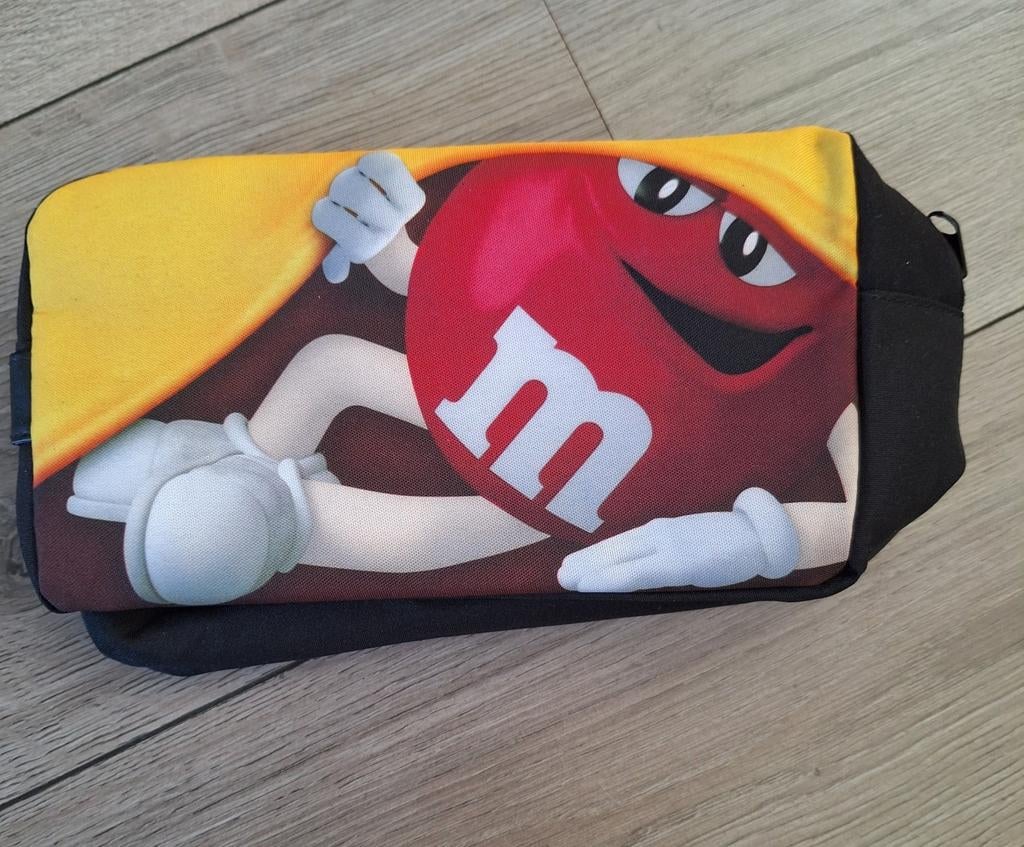 M&M’s toilettas / make-up tas zwart geel nieuw, Ophalen of Verzenden, Nieuw, Zwart, Heer of Dame