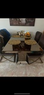 Spiegel meubelen eettafel, Huis en Inrichting, Tafels | Eettafels, Ophalen, Gebruikt, Rechthoekig, 50 tot 100 cm