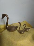 14830 )  3 mooie messing  zwanen  grootste  14cm, Ophalen of Verzenden
