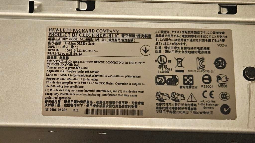 HPE ProLiant DL380e Gen8 8 LFF Xeon Server (geen RAM), Ophalen, 2 tot 3 Ghz