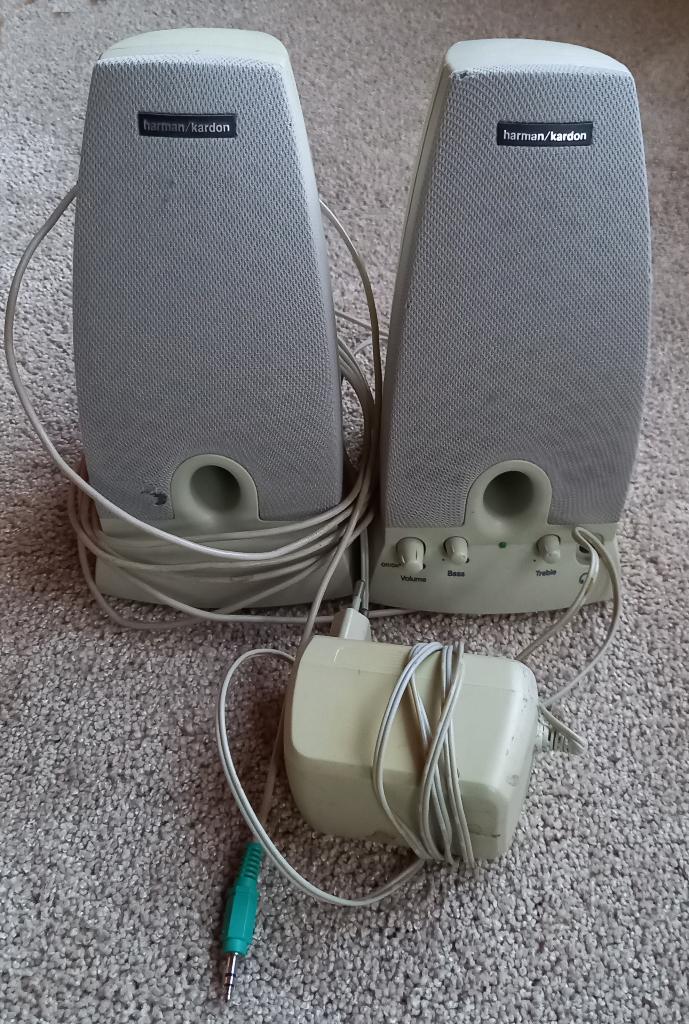 2 Harman Kardon speakers HK 195, nette staat, Overige merken, Gebruikt, Overige typen, Ophalen of Verzenden