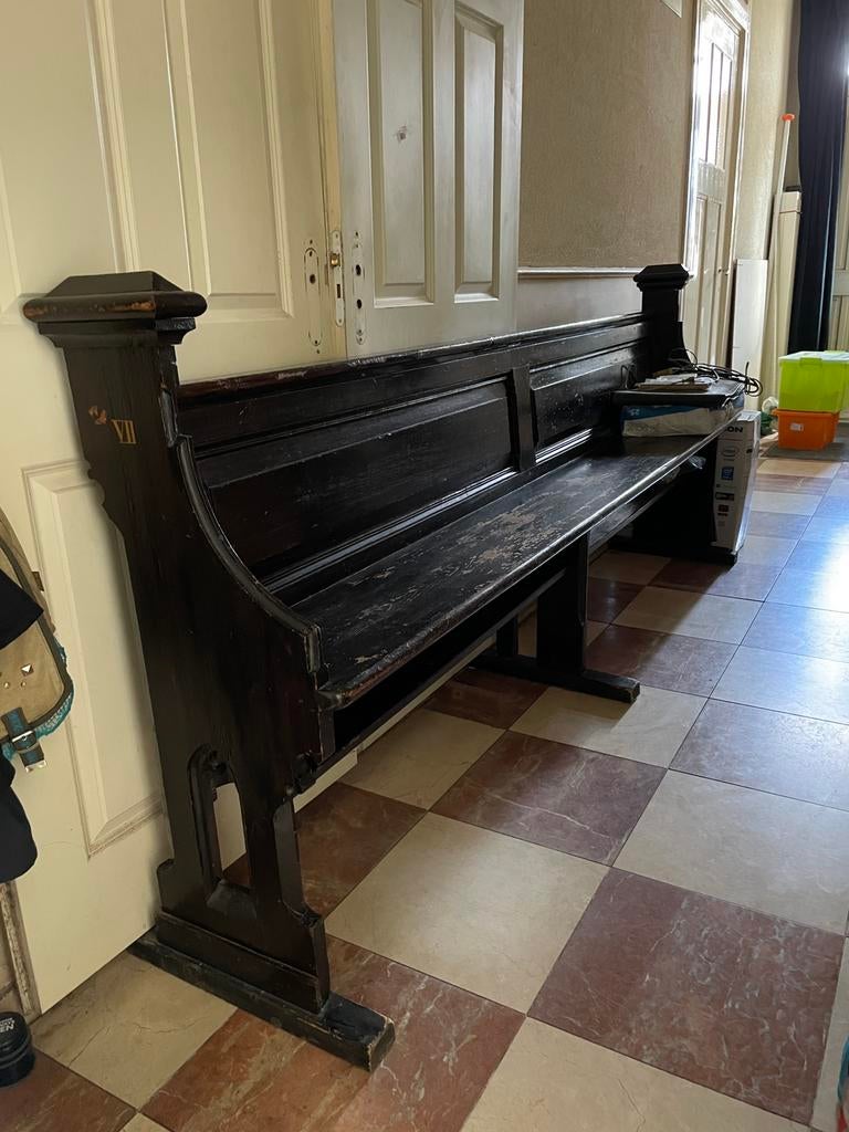 Kerkbank, Ophalen, 250 tot 300 cm, Gebruikt, Minder dan 75 cm