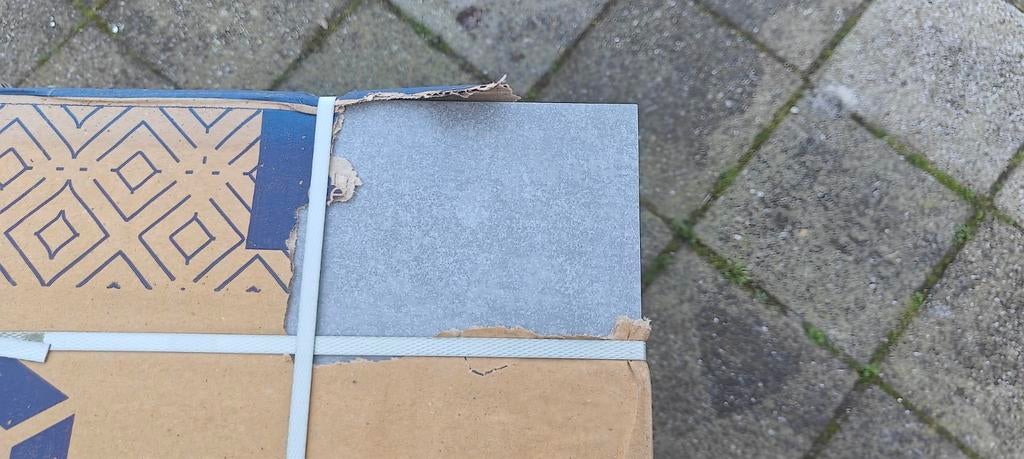 Vloer/wandtegels 60x60 Grijs kiezel 50,4m2, Ophalen, 60 cm of meer, Nieuw, 10 m² of meer