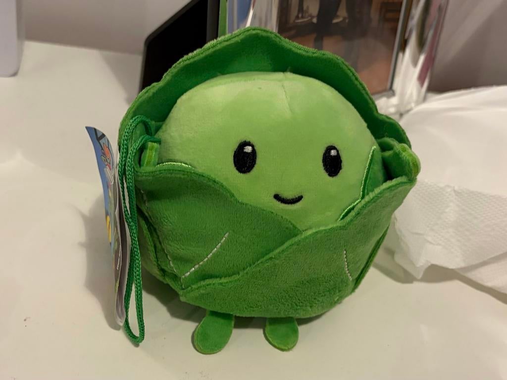 Knuffel kooltje met gezichtje - Mini’s Lidl, Kinderen en Baby's, Speelgoed | Knuffels en Pluche, Ophalen, Groen, Overige typen