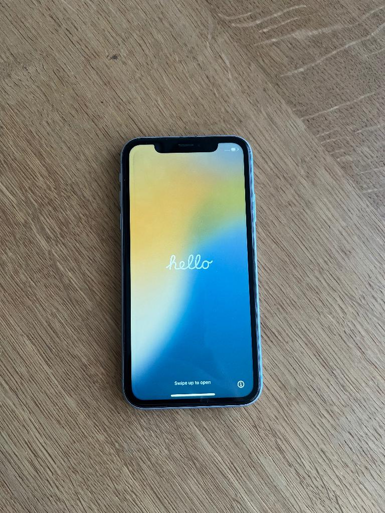 iPhone XR Blauw 64GB – Nette staat, werkt perfect, Ophalen, Blauw, IPhone XR, 78 %