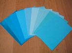 10 vellen apart karton A5 - aqua, Ophalen of Verzenden, Nieuw, Overige thema's, Blanco kaart of Basiskaart