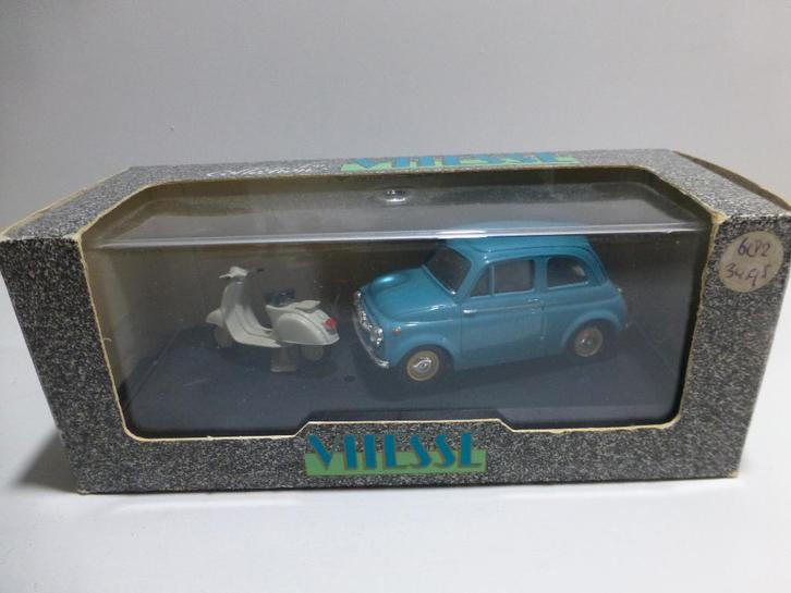 Vitesse 031 Steyr-Puch 650T 1960 met Vespa, Hobby en Vrije tijd, Modelauto's | 1:43, Zo goed als nieuw, Auto, Overige merken, Ophalen of Verzenden