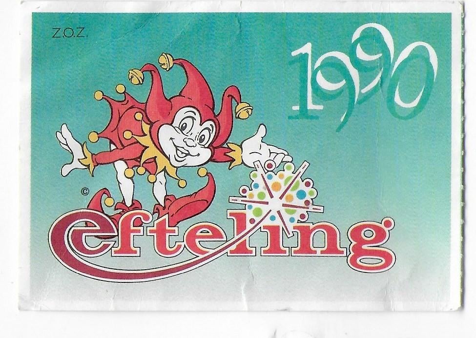 Efteling Entree kaartje 1990, Verzamelen, Efteling, Ophalen of Verzenden, Gebruikt, Beeldje of Poppetje
