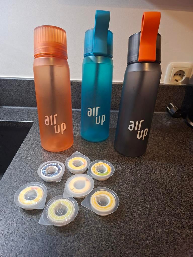 3 Air Up flessen met pods, Ophalen of Verzenden