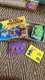 Puzzel tot 10 tellen fabeltjeskrant retro, Ophalen of Verzenden, Gebruikt