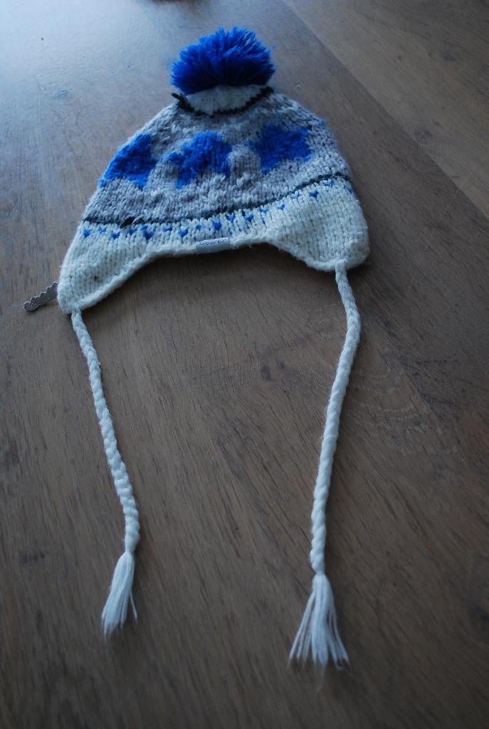 Barts muts - blauw wit - maat 50, Maat 50, Jongetje of Meisje, Ophalen of Verzenden, Zo goed als nieuw