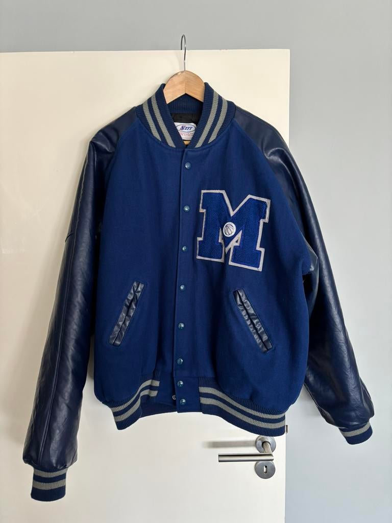Neff vintage varsity baseball college jas - xxxl, Ophalen of Verzenden, Zo goed als nieuw, Overige maten, Blauw