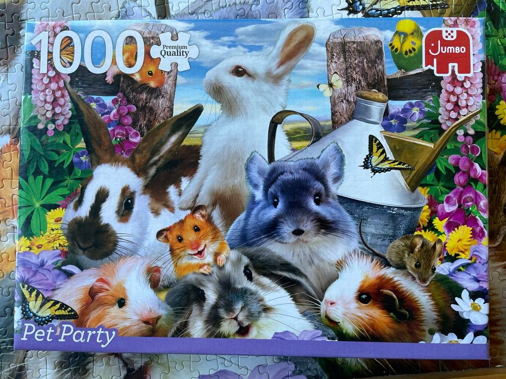 Jumbo Pet Party legpuzzel 1000 stukjes, Hobby en Vrije tijd, Denksport en Puzzels, Ophalen of Verzenden, 500 t/m 1500 stukjes