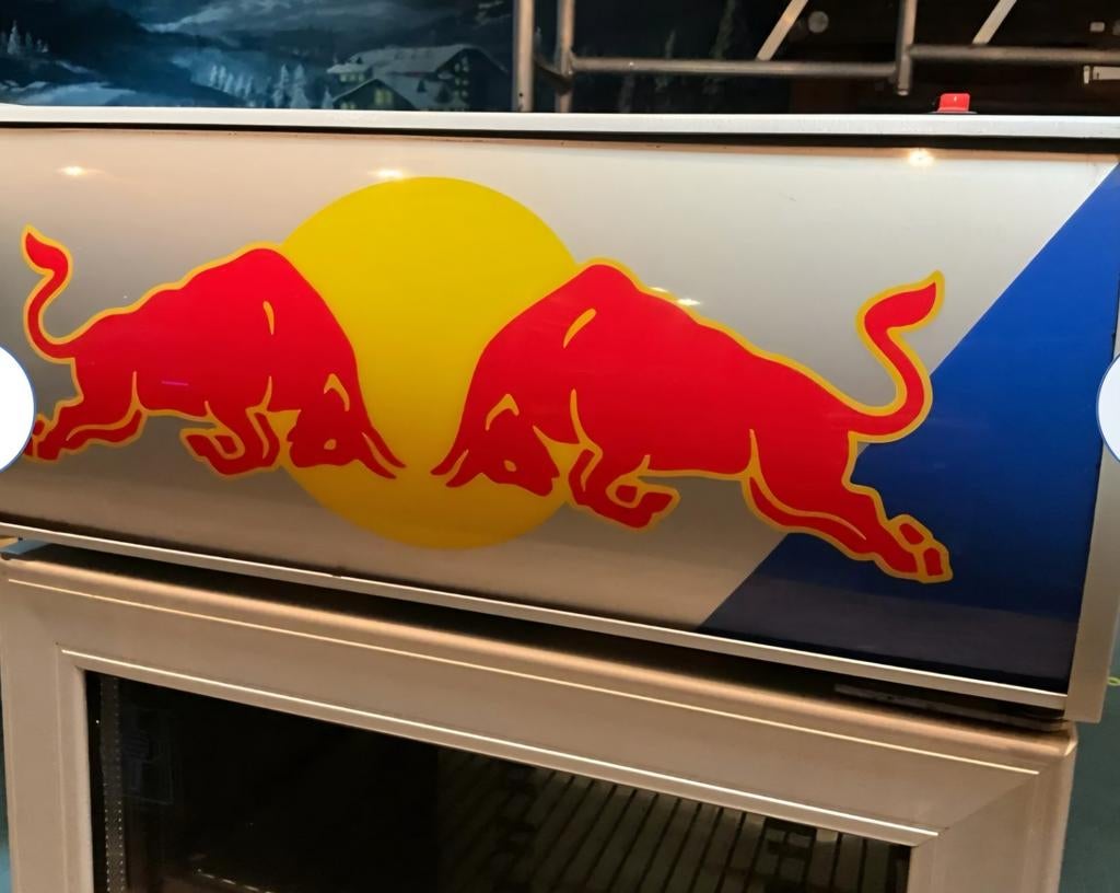 Redbull koelkast, Ophalen, Gebruikt, Reclamebord