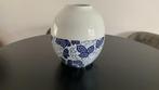 Prachtige design vaas &Klevering Delfts Blauw trendy hip, Ophalen, Blauw, Aardewerk of Porselein, Zo goed als nieuw
