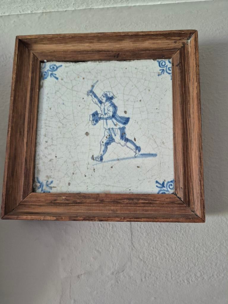 Antieke tegel, Ophalen of Verzenden