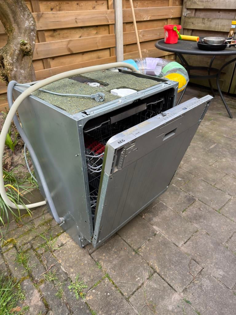 AEG XXL inbouw vaatwasser, Witgoed en Apparatuur, Vaatwasmachines, Ophalen, Gebruikt, Inbouw, 85 tot 90 cm