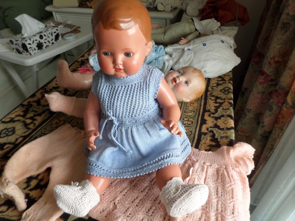 antieke pop Schildpad Blondköpfchen, Ophalen of Verzenden