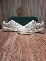 Nike Air Max 90 Leather Premium 'White Silver' Size 38, Wit, Nike, Ophalen of Verzenden, Sneakers of Gympen